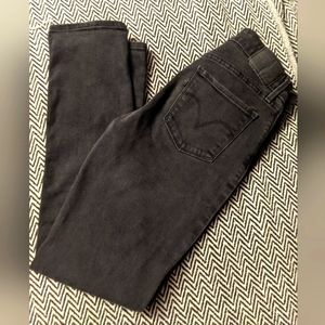 Levi's black straight leg jeans